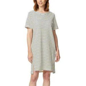 woman plus size dress shirts black striped above the knee NWT